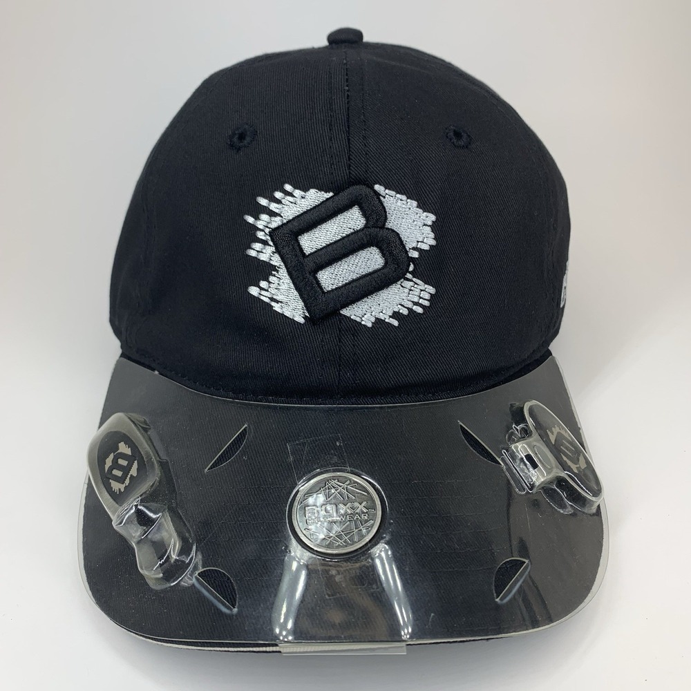 BOXX Headwear Golf Hat & Marker Tool Black Adjustable Strap Baseball Cap New